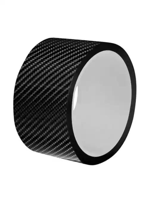 Rola ornament bandouri sau praguri autoadeziv din autocolant Carbon 5D, dimensiune 148 x 4 cm, culoare Neagra Noutate
