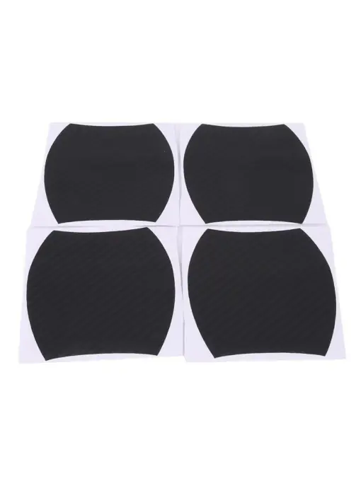 Reducere Set 4 bucati protectie zgarieturi manere usa din autocolant carbon 3D Negru