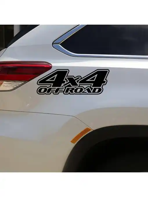 Sticker autoadeziv pentru vehicule Off Road, model "4x4 Off Road", dimensiune 29 x 11 cm, culoare Neagra Transport gratuit