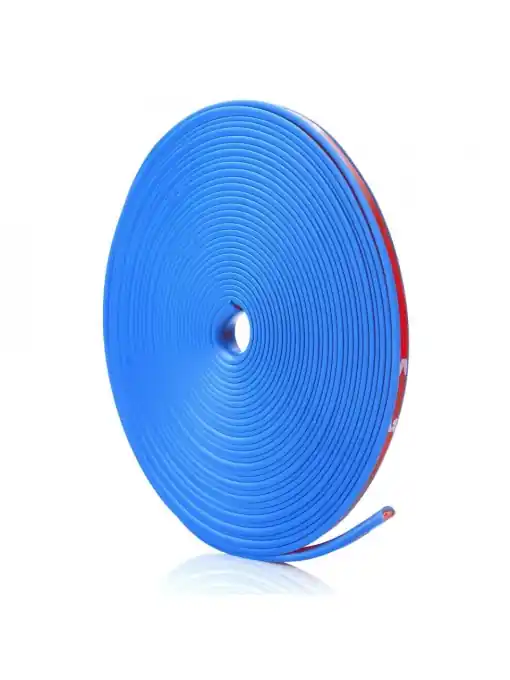 Livrare rapidă Inele de protectie si decor jante, adezive, din plastic flexibil - ALBASTRU