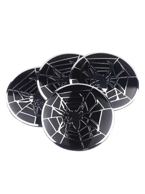 Mai ieftin Set 4 buc. ornament central janta, model "Spider", diametru 5cm