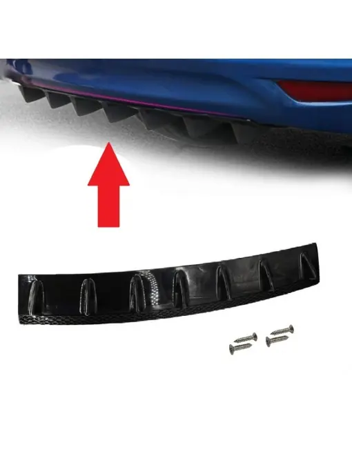 Ornament Tuning Spoiler cu 7 aripioare, lungime 85 cm, culoare Negru Ofertă exclusivă