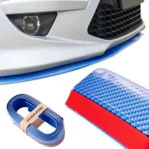 Protectie spoiler, prelungire bara fata/spate din cauciuc, culoare CARBON Albastru Disponibil imediat