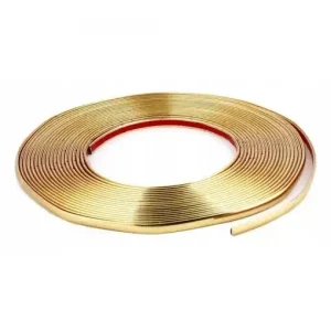 Lichidare de stoc Rola Ornament autoadeziv, 8mm x 15m, culoare Crom GOLD