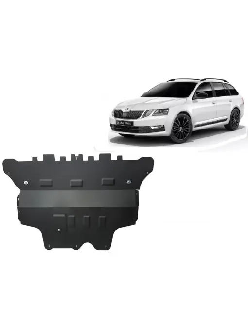 Chilipir Scut motor metalic pentru și cutie de viteză Skoda Octavia 3 - cutie de viteză automată ( 2013 - 2019 )