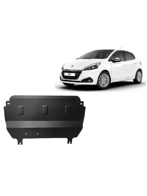 Calitate înaltă Scut motor metalic pentru Peugeot 208 ( 2012 - 2019 )