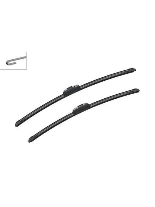 Lichidare de stoc Set stergatoare Bosch AeroTwin Retrofit, pentru parbriz 60 cm si 55 cm, pentru prindere clasica (carlig)