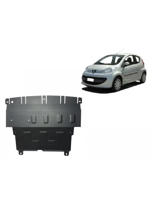 Scut motor metalic pentru Peugeot 107 ( 2005 - 2014 ) Noutate