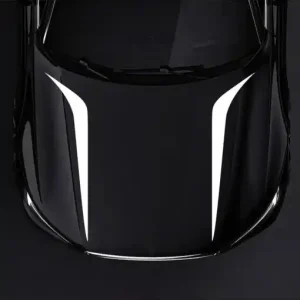 Vezi acum Set 2 stickere autoadezive Tuning, model "Hood Stripes V2", dimensiune 100 x 26 cm, culoare Alba