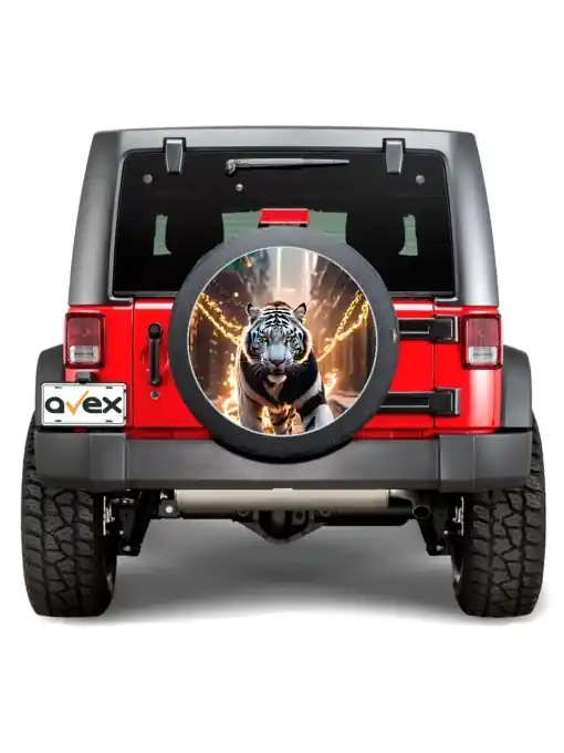 Retur ușor Sticker Auto "Roata de Rezerva" rezistenta la intemperii si raze UV, diametru 55 cm, Cod: AVX-RR16