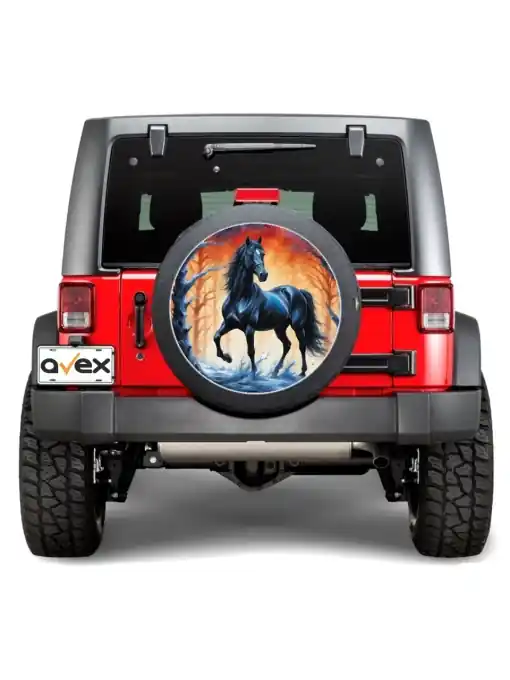 Reducere extra Sticker Auto "Roata de Rezerva" rezistenta la intemperii si raze UV, diametru 55 cm, Cod: AVX-RR13
