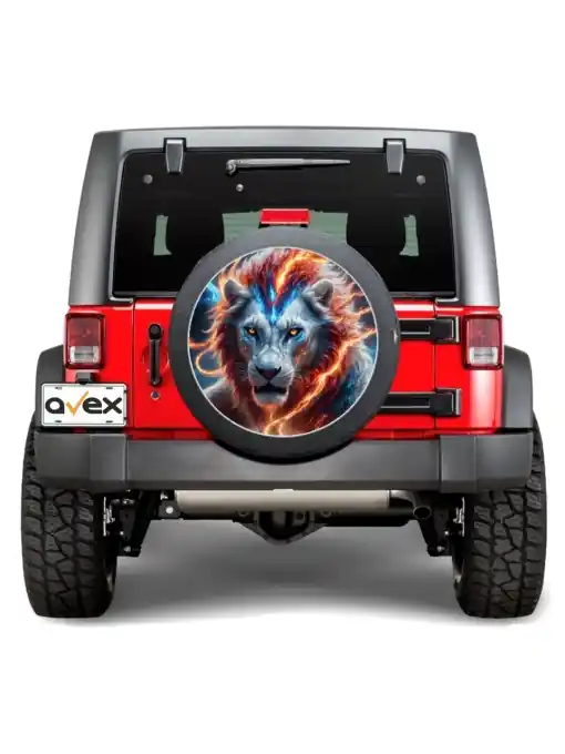 Ofertă specială Sticker Auto "Roata de Rezerva" rezistenta la intemperii si raze UV, diametru 55 cm, Cod: AVX-RR05