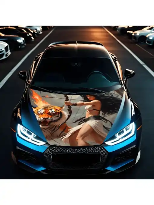 Bestseller Folie Capota Auto "Hood Art" rezistenta la exterior, marime L (180 x 130cm) - Cod: AVX-CAPOTA-010L