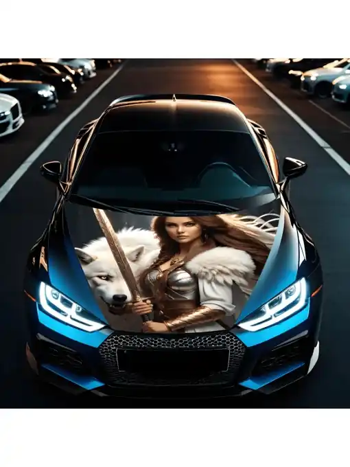 Folie Capota Auto "Hood Art" rezistenta la exterior, marime L (180 x 130cm) - Cod: AVX-CAPOTA-006L Popular