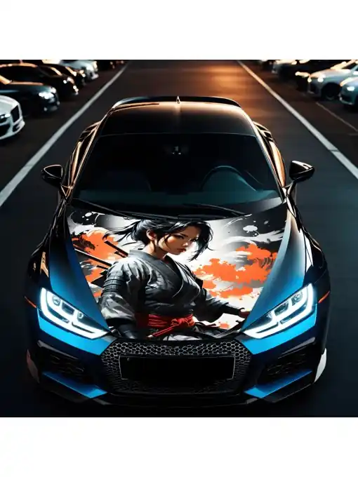 Folie Capota Auto "Hood Art" rezistenta la exterior, marime L (180 x 130cm) - Cod: AVX-CAPOTA-005L Reducere specială