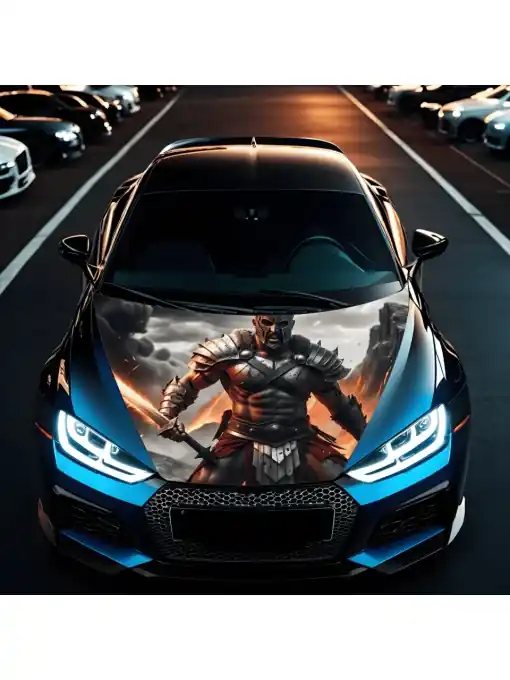 Folie Capota Auto "Hood Art" rezistenta la exterior, marime M (165 x 120cm) - Cod: AVX-CAPOTA-007M Ofertă limitată