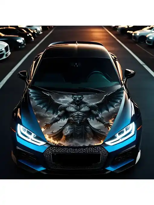 Folie Capota Auto "Hood Art" rezistenta la exterior, marime L (180 x 130cm) - Cod: AVX-CAPOTA-026L Cel mai bun preț