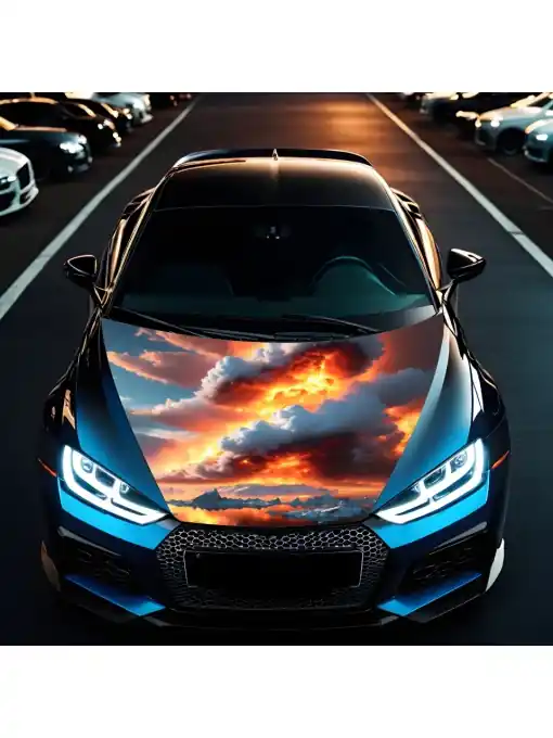 Folie Capota Auto "Hood Art" rezistenta la exterior, marime M (165 x 120cm) - Cod: AVX-CAPOTA-024M Reducere extra
