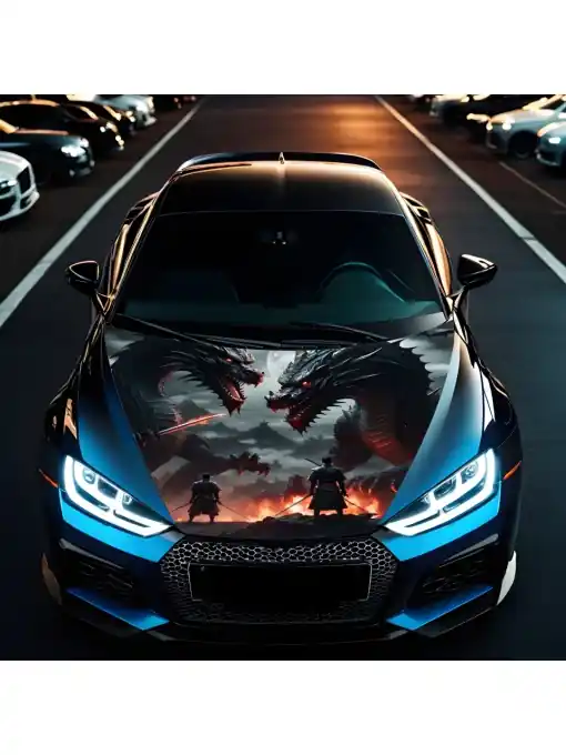 Folie Capota Auto "Hood Art" rezistenta la exterior, marime M (165 x 120cm) - Cod: AVX-CAPOTA-022M Ultima șansă