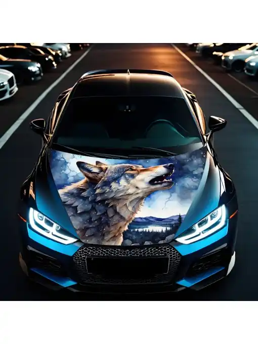 Folie Capota Auto "Hood Art" rezistenta la exterior, marime S (150 x 110cm) - Cod: AVX-CAPOTA-030S Ofertă limitată