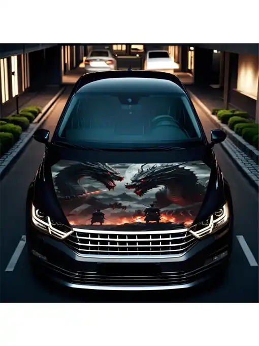 Plată securizată Folie Capota Auto "Hood Art" rezistenta la exterior, marime S (150 x 110cm) - Cod: AVX-CAPOTA-022S
