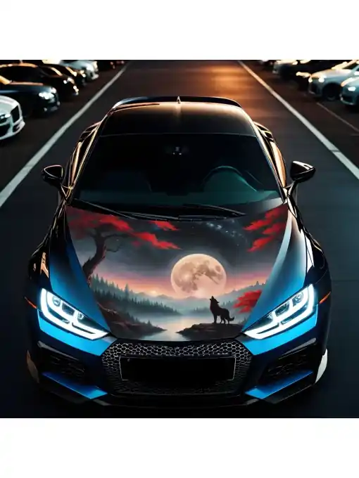 Folie Capota Auto "Hood Art" rezistenta la exterior, marime M (165 x 120cm) - Cod: AVX-CAPOTA-021M Preț mic