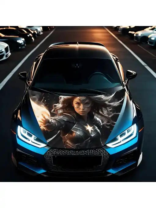 Folie Capota Auto "Hood Art" rezistenta la exterior, marime S (150 x 110cm) - Cod: AVX-CAPOTA-016S Cumpără online
