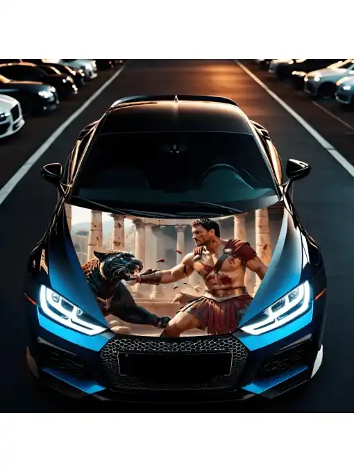 Folie Capota Auto "Hood Art" rezistenta la exterior, marime S (150 x 110cm) - Cod: AVX-CAPOTA-015S Cel mai vândut
