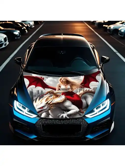Folie Capota Auto "Hood Art" rezistenta la exterior, marime S (150 x 110cm) - Cod: AVX-CAPOTA-009S Super ofertă