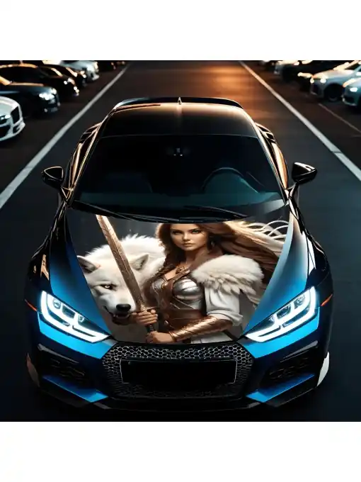 Retur gratuit Folie Capota Auto "Hood Art" rezistenta la exterior, marime S (150 x 110cm) - Cod: AVX-CAPOTA-006S