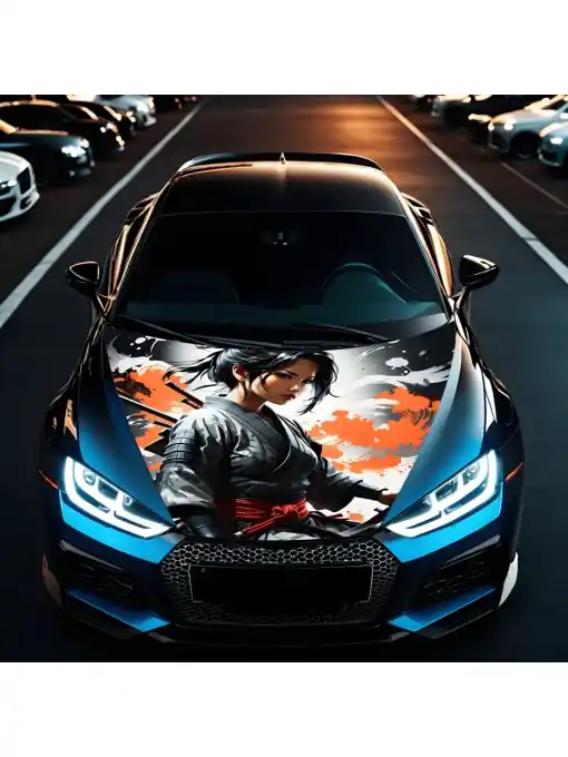 Preferatul clienților Folie Capota Auto "Hood Art" rezistenta la exterior, marime S (150 x 110cm) - Cod: AVX-CAPOTA-005S