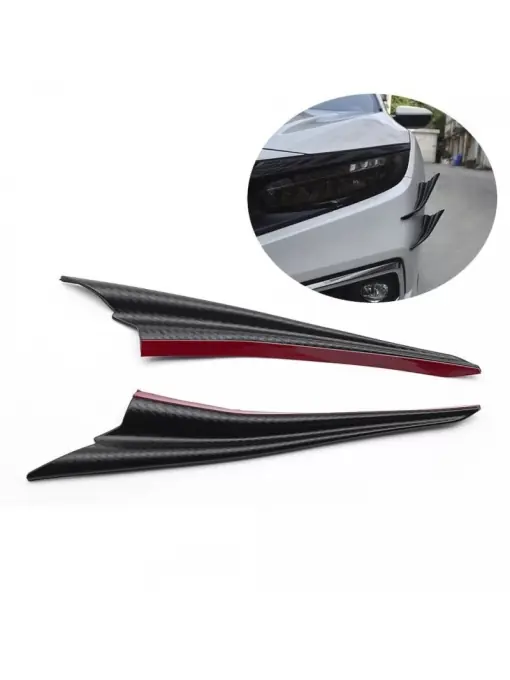 Set 2 aripioare ornamentale bara tuning, model SHARK, finisaj Carbon Comandă acum
