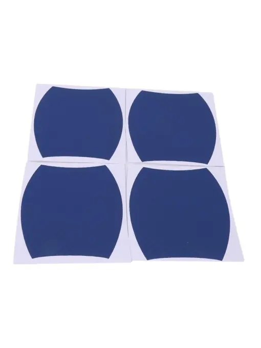 Premium Set 4 bucati protectie zgarieturi manere usa din autocolant carbon 3D Albastru
