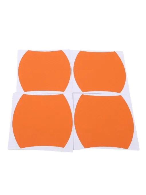 Set 4 bucati protectie zgarieturi manere usa din autocolant carbon 3D Orange Nu rata