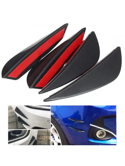 Set 4 buc. aripioare ornamentale bara tuning, culoare neagra Ofertă limitată