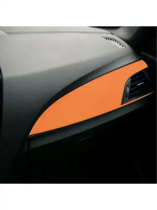 Folie Auto Colantare Trimuri, Model Catifea Orange, 100 x 45cm Lichidare de stoc