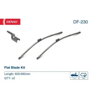 Livrare gratuită Set Lamela stergator Denso Flat 600/480 mm