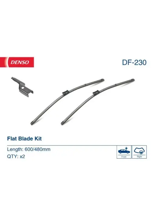 Livrare gratuită Set Lamela stergator Denso Flat 600/480 mm