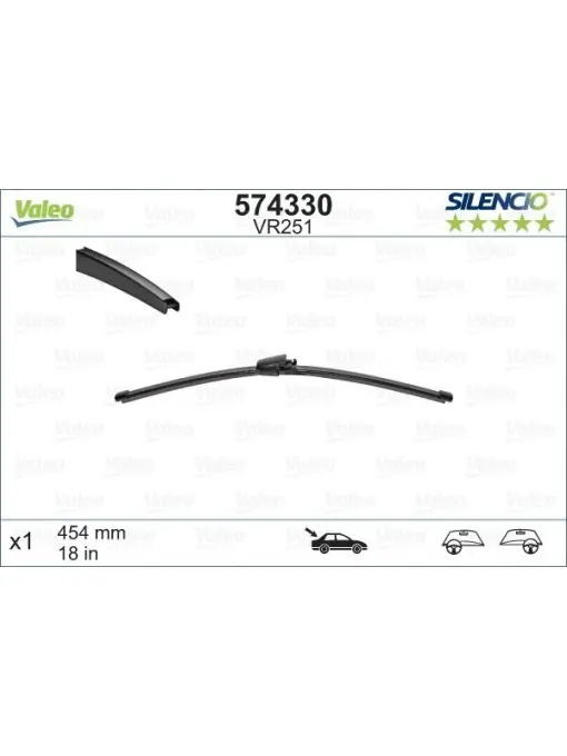 Reducere specială Stergator Valeo Silencio FlatBlade 454 mm