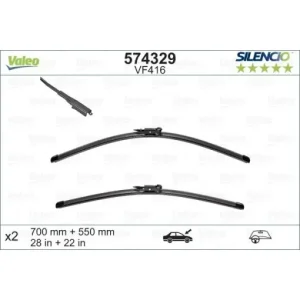 Set lamela stergator Valeo Silencio FlatBlade OE 700/550 mm Calitate înaltă