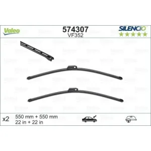 Reducere Set lamela stergator Valeo Silencio FlatBlade OE 550/550 mm