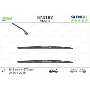 Popular Set lamela stergator Valeo Silencio 645/570 mm