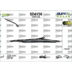 Stergator Valeo Silencio Performance 525mm Ofertă