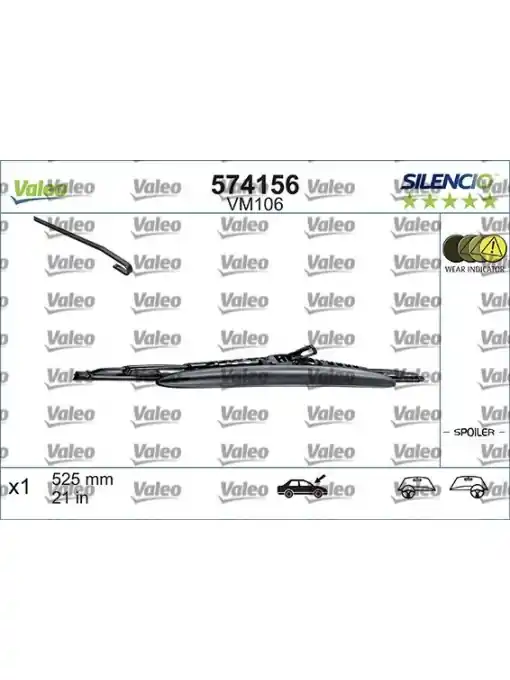 Stergator Valeo Silencio Performance 525mm Ofertă
