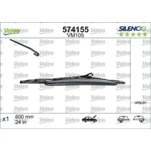 Preferatul clienților Stergator Valeo Silencio Performance 600mm