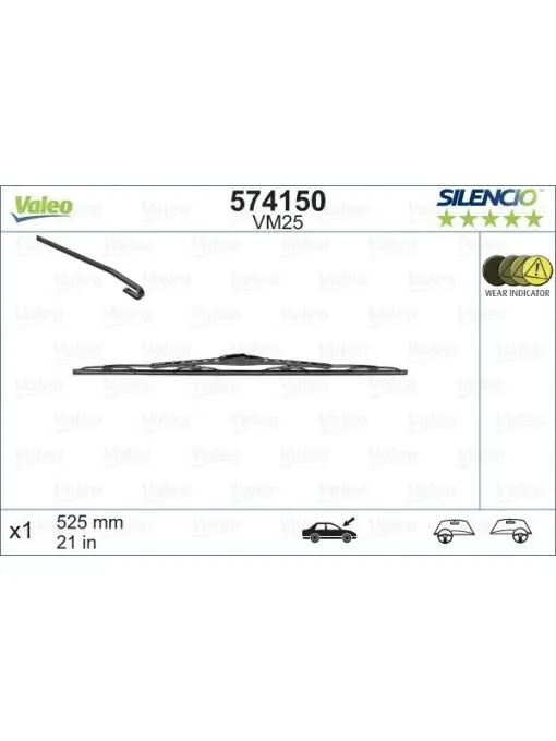 Preferatul clienților Stergator Valeo Silencio Performance 525mm