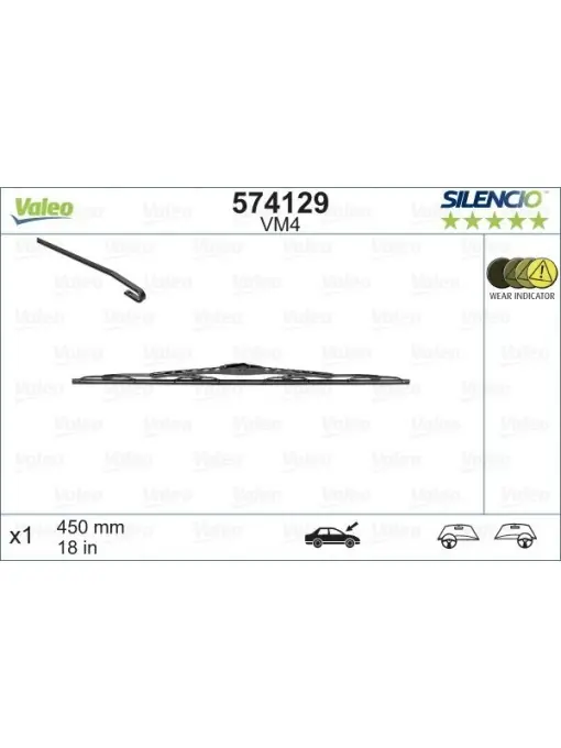 Preț promoțional Stergator Valeo Silencio Performance 450mm