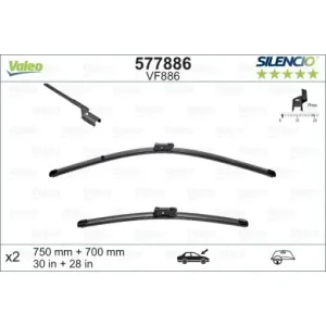 Ofertă Set lamela stergator Valeo Silencio FlatBlade OE 750/700 mm