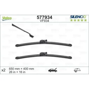 Set lamela stergator Valeo Silencio FlatBlade OE 650/400 mm Ofertă exclusivă