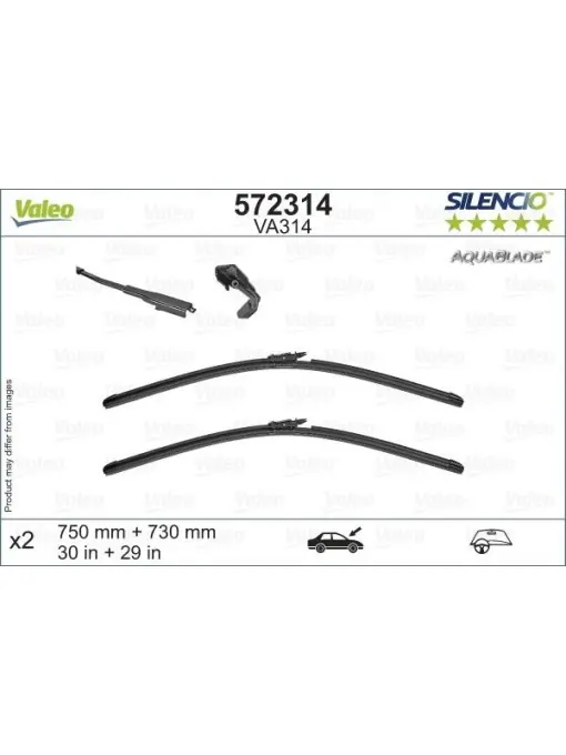 Set stergatoare Valeo Silencio AquaBlade 750/730 mm Discount